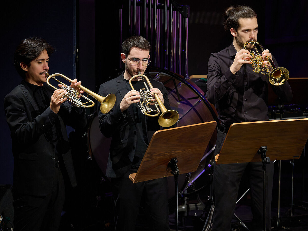 Studenten der Trompetenklasse © Mirco Dalchow