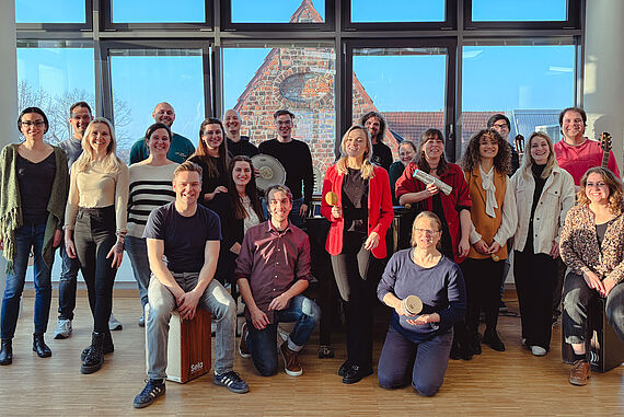 Die neuen Studierenden im Masterstudiengang „Musik unterrichten“. 