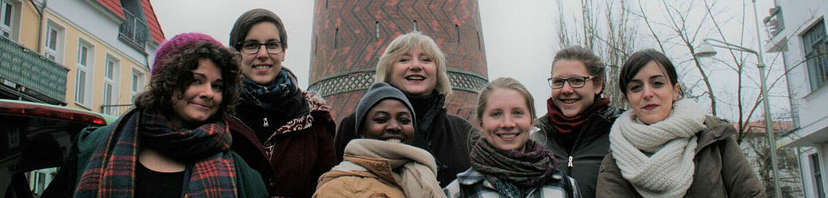 Ein Teil des Rostocker Teams v.l.n.r. Sophie Weigelt, Lea Liepe, Winnie Nabwami, Marion Küster, Simone Burckhardt, Nina Peitsch, Nefeli Angeloglou