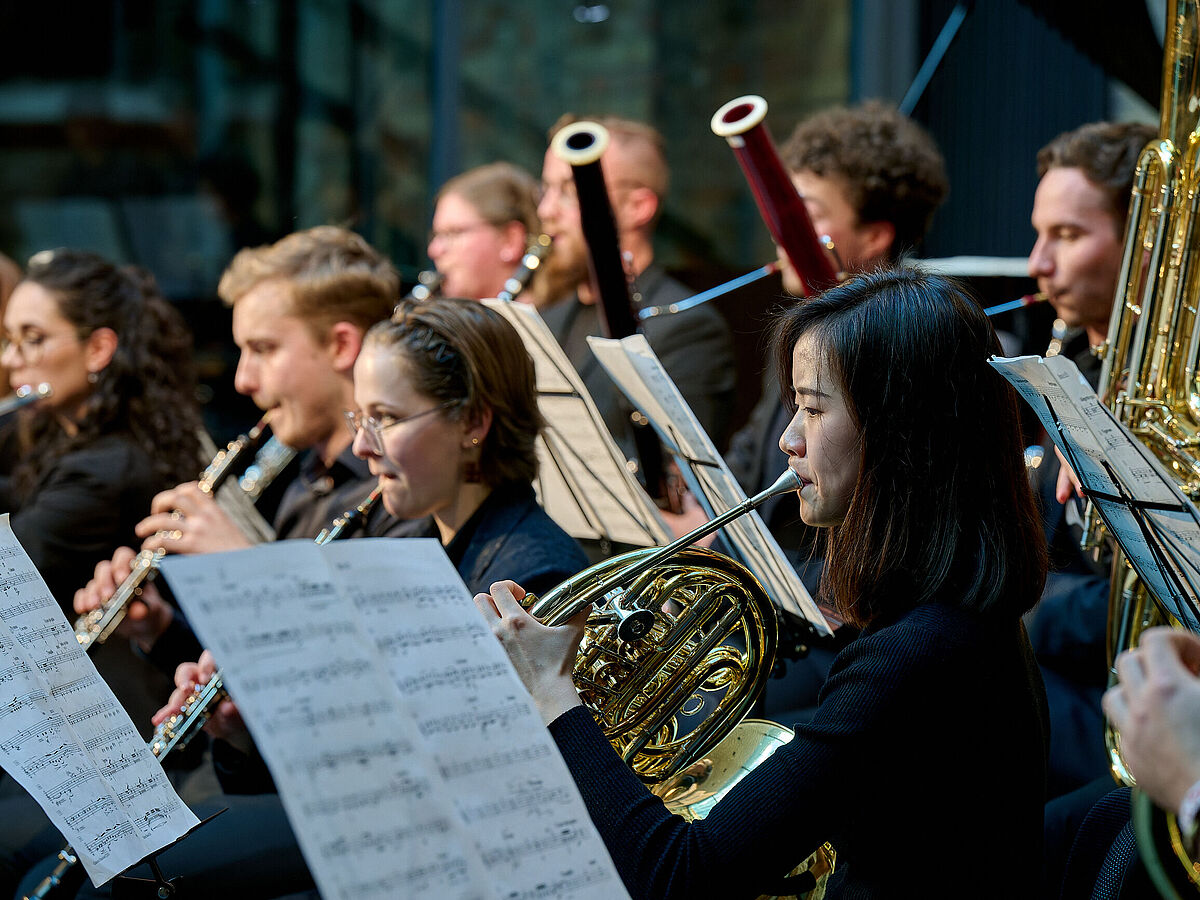 Studierende der Bläserabteilung © Mirco Dalchow